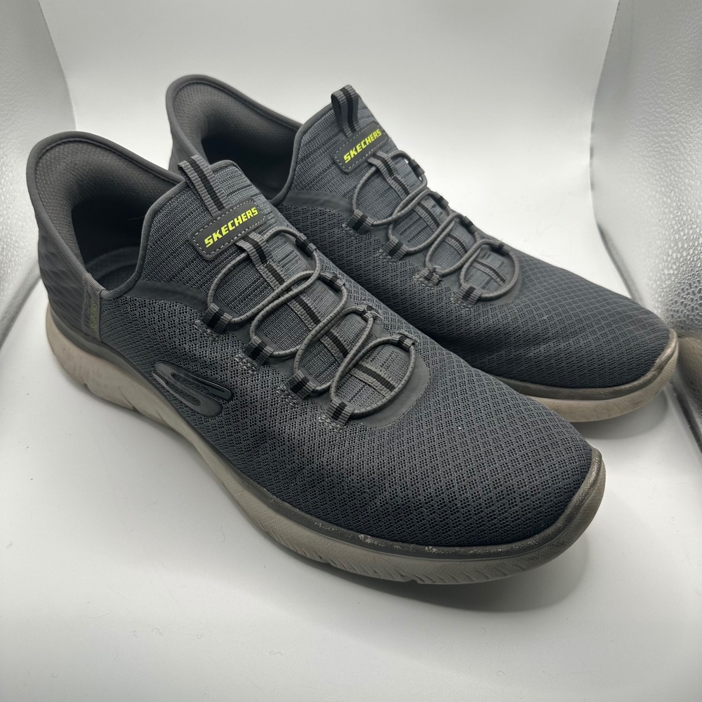 Skechers Hands Free Slip-ins Summits Key Pace Charcoal Grey Mens 12 232457